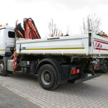 Mercedes-Benz Actros 1841 2-axle tipper crane Greiferst.