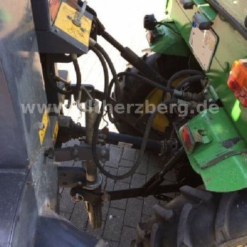 John Deere 2520 HST, mower deck + high dump, cab, MOT