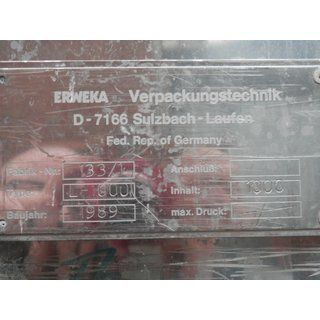 B12766 | Stainless steel tank 1000 L tank with lid used