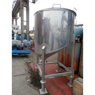 B12766 | Stainless steel tank 1000 L tank with lid used