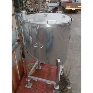 B12766 | Stainless steel tank 1000 L tank with lid used