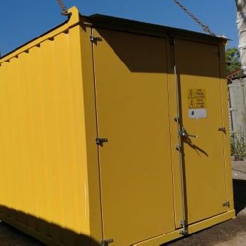 Electric transformer cabin for exterior