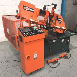 COSEN C-260 NC 260mm Horizontal Hydraulic Bandsaw. Manufactured 2013