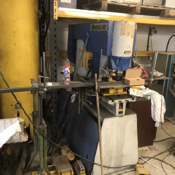 KINGSLAND 70XS 70 Ton Hydraulic Universal Ironworker. Manufactured 2001.