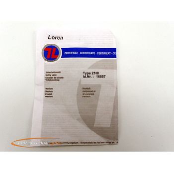 Lorch 2108 safety valve 16857 - unused! -