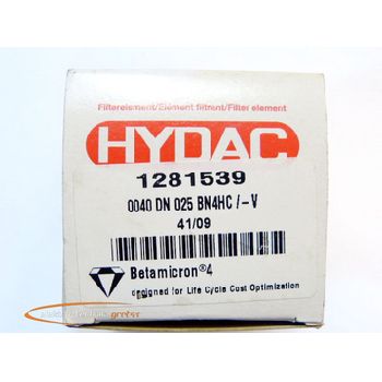 Hydac 1281539 filter insert 0040 DN 025 BN4HC / -V - unused! -
