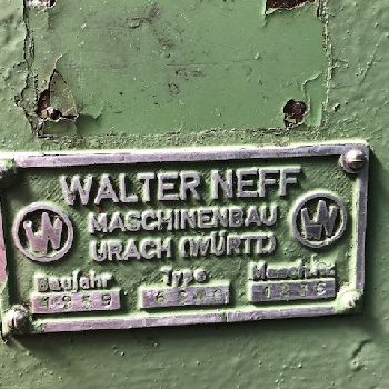 Single Column Press - Hydraulic NEFF 6800