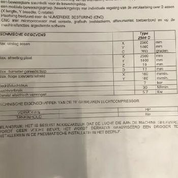 Intermac SNI 023 FOX 2500 C Glass cutting / edging machine