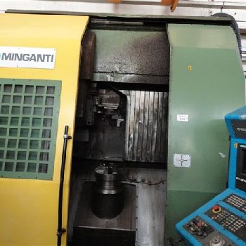 Used Minganti MV4-SL vertical turret lathe with cnc