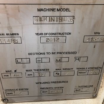 Ficep HD36 Cutting machine - Plasma / gas