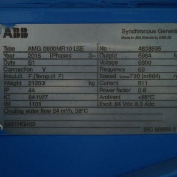 Rolls Royce Bergen Engines with ABB Generators