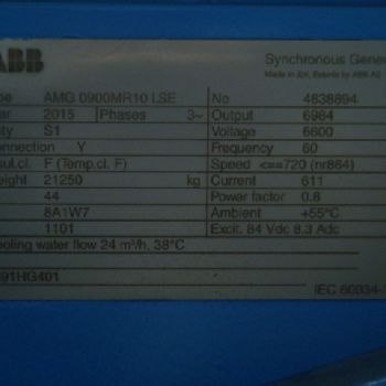 Rolls Royce Bergen Engines with ABB Generators