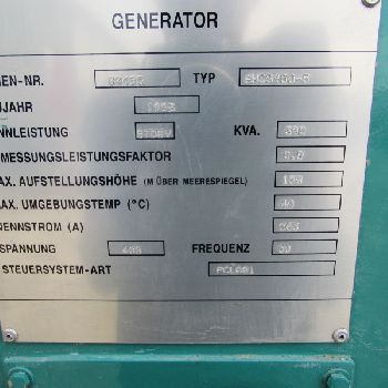 Disel Aggregate 288 kW