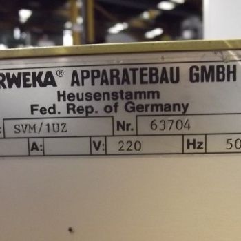 Erweka SVM/1UZ N°63704 Miscellaneous pharmaceutical / chemical machine