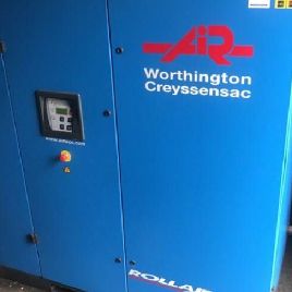 Worthington Creyssensac Rollair RLR 75V Oiled screw compressor