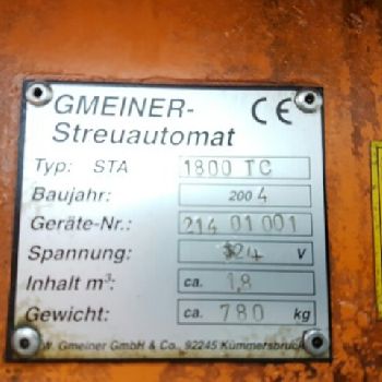 GMEINER Gmeiner Strainer STA 1800 TC with hydraulic drive