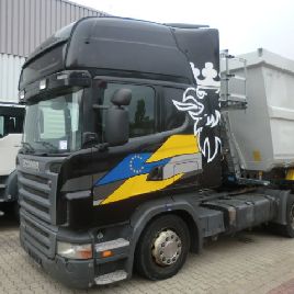 Scania R420 4x2 Lowliner, Twin Tec soot filter cat