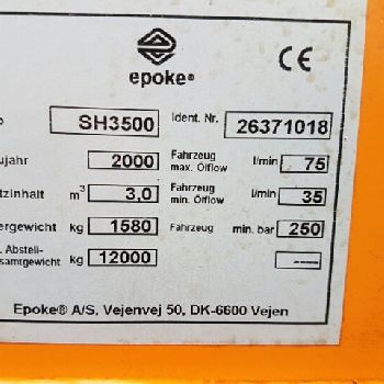 Epoke Epoke salt shaker SH 3500 with hydraulic drive