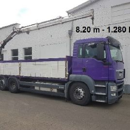 MAN TGS 26.400 6x2-2 LL, building material, crane Hiab 122B