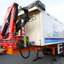 Kempf SKM 39/3 AK Alumulde aprox. 39m³, capota eléctrica, grúa Fassi F110AC22, radio