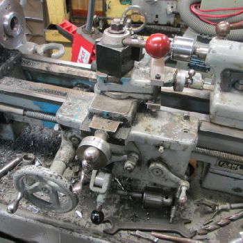 South Bend Cat No.CL187ZB 3.5'Bed 10"Swing Lathe W/5C Collet Pull Type Bar (#17165); South Bend Cat No.CL187ZB 3.5'Bed 10Swing Lathe W/5C Collet Pull Type Bar
