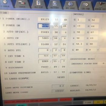 4500 WATT MITSUBISHI ML3015 EX-ML45CF-R CO2,AUTOMATION, MFG:2012 Our stock number: 11615