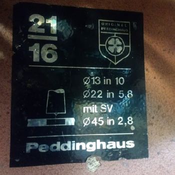 Peddinghaus; 21/16