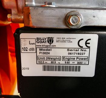 Billy Goat BG F1302H