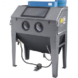 CODE 436 NEW MEDIUM SANDBLASTING MACHINE WITH ASPIRATOR MOD1220x910x1740h WITH PAPER FILTER