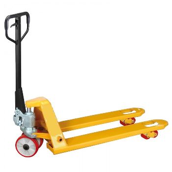 CODE 1099 NEW MANUAL PALLET TRUCK WITH POLYURETHANE TREAD 2500 Kg MOD 0028