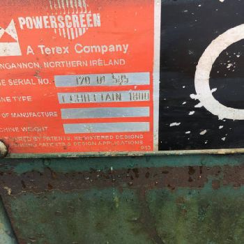 2003 PowerScreen CHIEFTAIN 1800