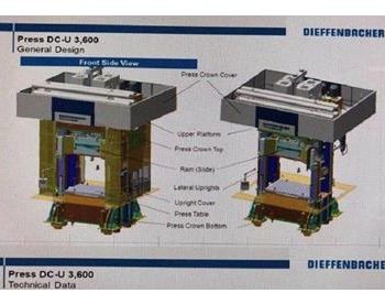 DIEFFENBACHER DC-U-3600T STRAIGHT SIDE HYDRAULIC PRESSInventory# 38667