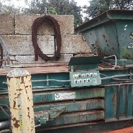 60 HP Harris Non Ferrous Closed Door Baler model HAL-60-NF-FE