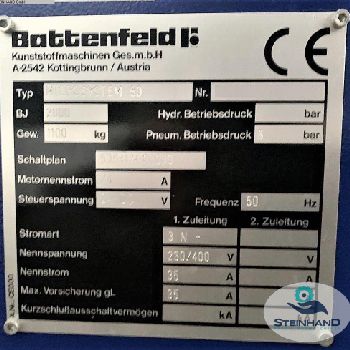 Vertical injection molding machine BATTENFELD MICROSYSTEM 50