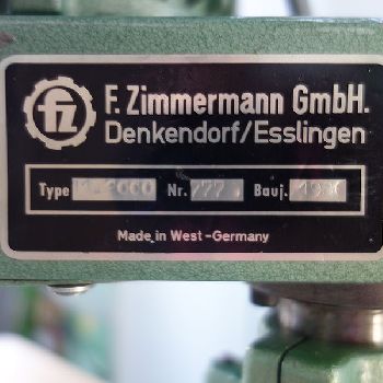 20.095 Modeling machine, carpenter, FZ0