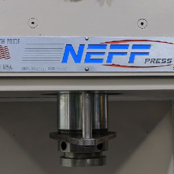 57.7 Ton,Neff#DF50-15M, 10" str, 24 DL, 10 thr, 30 x 21.5 bed, hydraulic press,’98,#157790