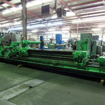 No. 5HLibby, sliding gap bed turret lathe,12" spindle hole,84 swing in gap,40 gap length,50 chuck,front & rear threads,#18194