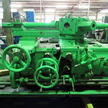 No. 5HLibby, sliding gap bed turret lathe,12" spindle hole,84 swing in gap,40 gap length,50 chuck,front & rear threads,#18194
