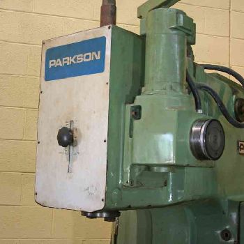 Parkson#1500V2, vertical mill, 68.25" x 16 table, 27-1600 RPM,dual control,1989,#51715