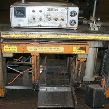 9" x 11HEM#H-75A, automatic horizontal band saw, 60-300 SFPM, 1988, #8276