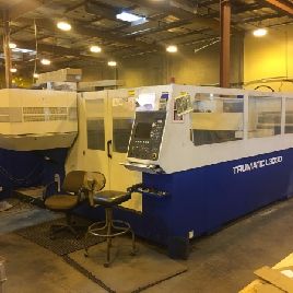 Trumpf#TRUMATIC-L3030, 3200 watt, 5’ x10’ table., 122.2" X,62.2 Y,4.5 Z, Seimens control, lift master, 2005