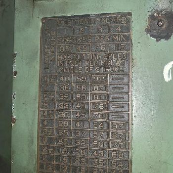 6"Pratt & Whitney#B, vertical shaper/slotter, #10987