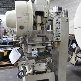 22 Ton,Minster#B1-22, gap, 1.25" str,8.75 SH,2 adj, 12 x 20 bed, A/C & brake, 1983