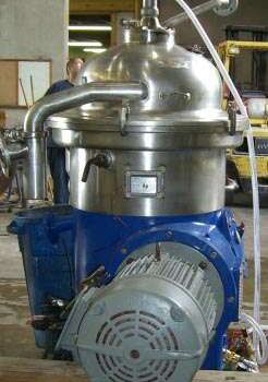 Westfalia#SA-40-02-576, 316 Stainless Steel, 50 HP, 3 phase separator, plus spares, #1270030