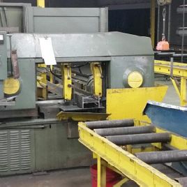 15 "x 18Wellsaw # 14, sierra de cinta horizontal automática, 0-460 FPM, 1978, # 9856