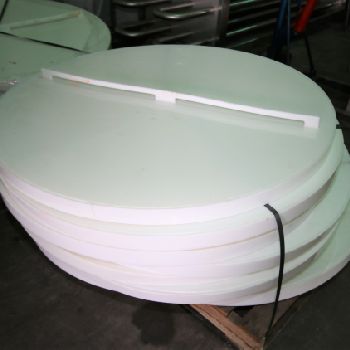 200 gal.Loos#1121-001, 49" diameter, 2’ length, Stainless Steel, mounted on wheels, portable round column dump totes