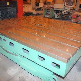 96" x 120Giddings & LewisHydrostatic table, 75000 lb. capacity 90°pos.,power clamping,#27645