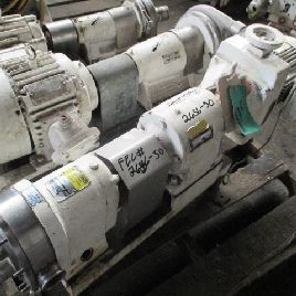 Waukesha#25, 1.5" rotary lobe pump, Stainless Steel, 1.5 HP, 230/460 volt, XP motor, S/N D076639SS, #2656-50