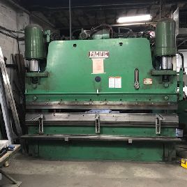 225 Ton,Pacific#K225-10, hydraulic press brake, 10’ OA, 8’5" BH, 12 stroke, 1979