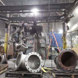 Pangbornspinner hanger, 60" x 72,2 x 30 HP blast wheels,dust collector,outstanding